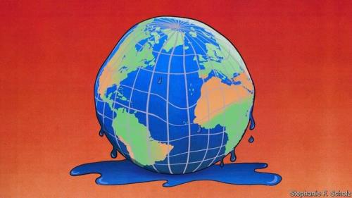 طرح اکونومیست از آب شدن زمین