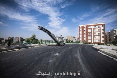 عملیات روسازی پل شهید سلیمی جهرمی امروز تمام می شود