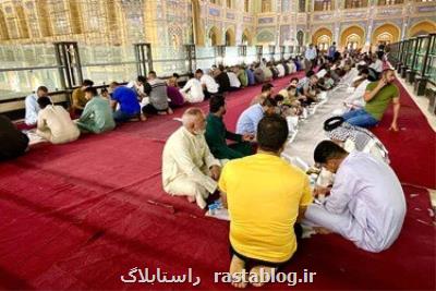 خورانیدن ۲۵۰ هزار زایر حرم علوی در جشن های غدیر