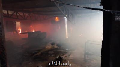 وقوع حریق در 3 کارگاه مبل سازی در چهاردانگه