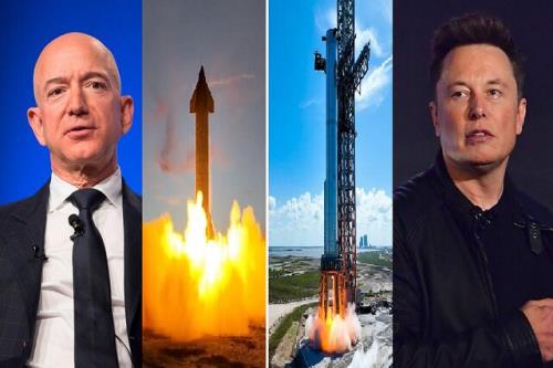 جف بزوس از گرمای موشک های ایلان ماسک شکایت دارد