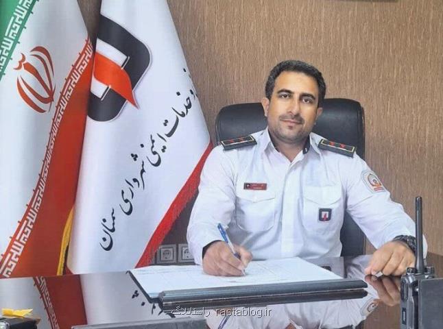 حریق اتوبوس در محور سمنان-مشهد مسافران در سلامت کامل هستند