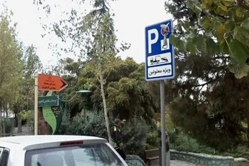 توقف در جای پارک جانبازان و معلولان ممنوع