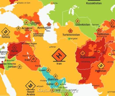 ایران امن تر از تركیه، روسیه و عربستان