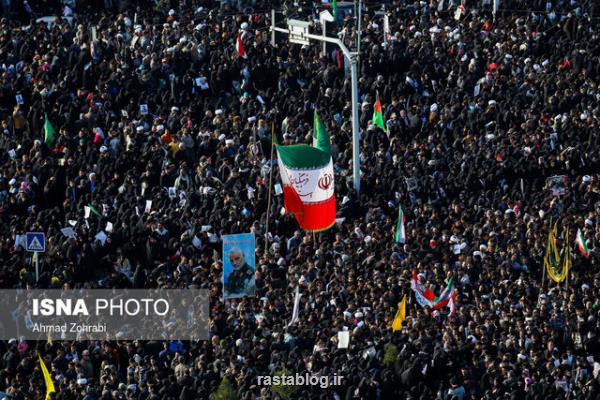 مردم قم هم با شهدای مقاومت در مسجد مقدس جمكران وداع كردند