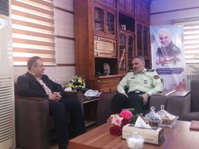 دیدار رئیس جهاددانشگاهی با فرمانده جدید انتظامی استان یزد